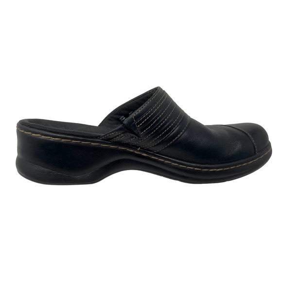 Clarks Shoes Clarks Leather Mule Slip On Clogs Womens Sz 8 2 W